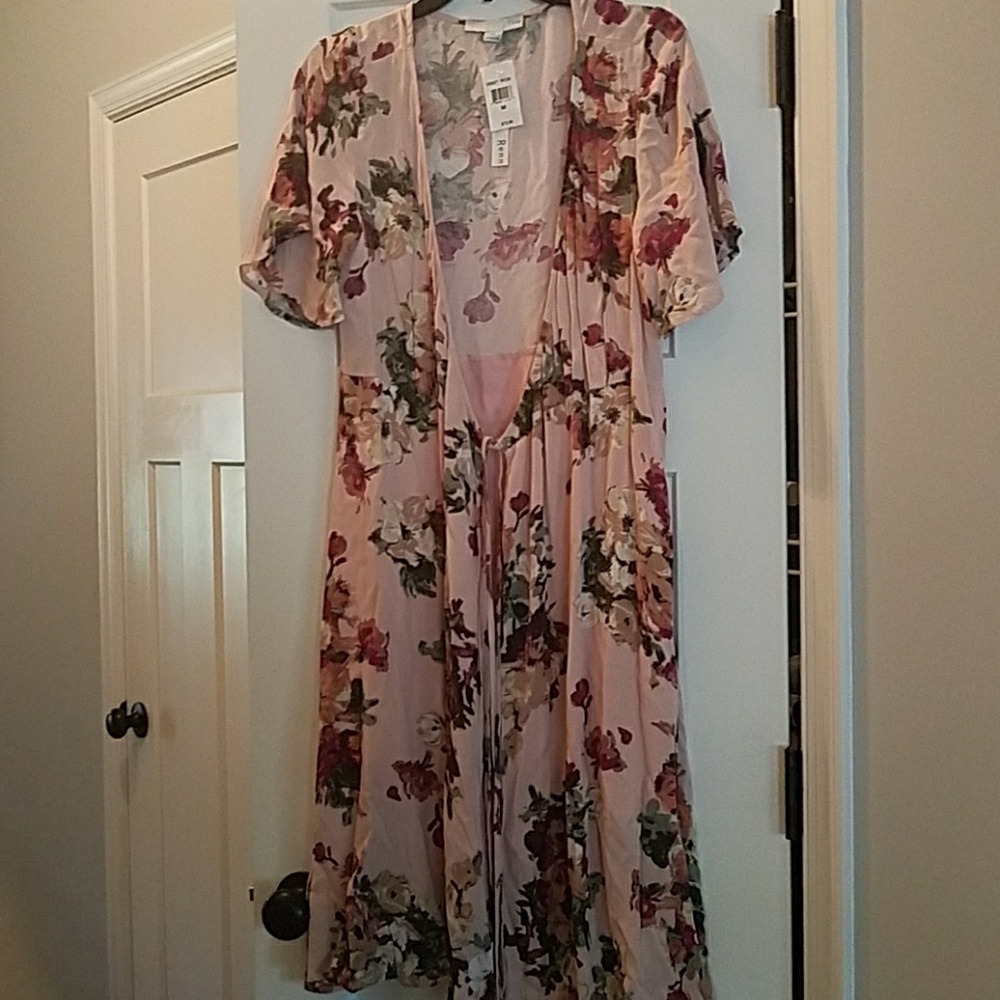 Renn floral short  sleeve cardigan